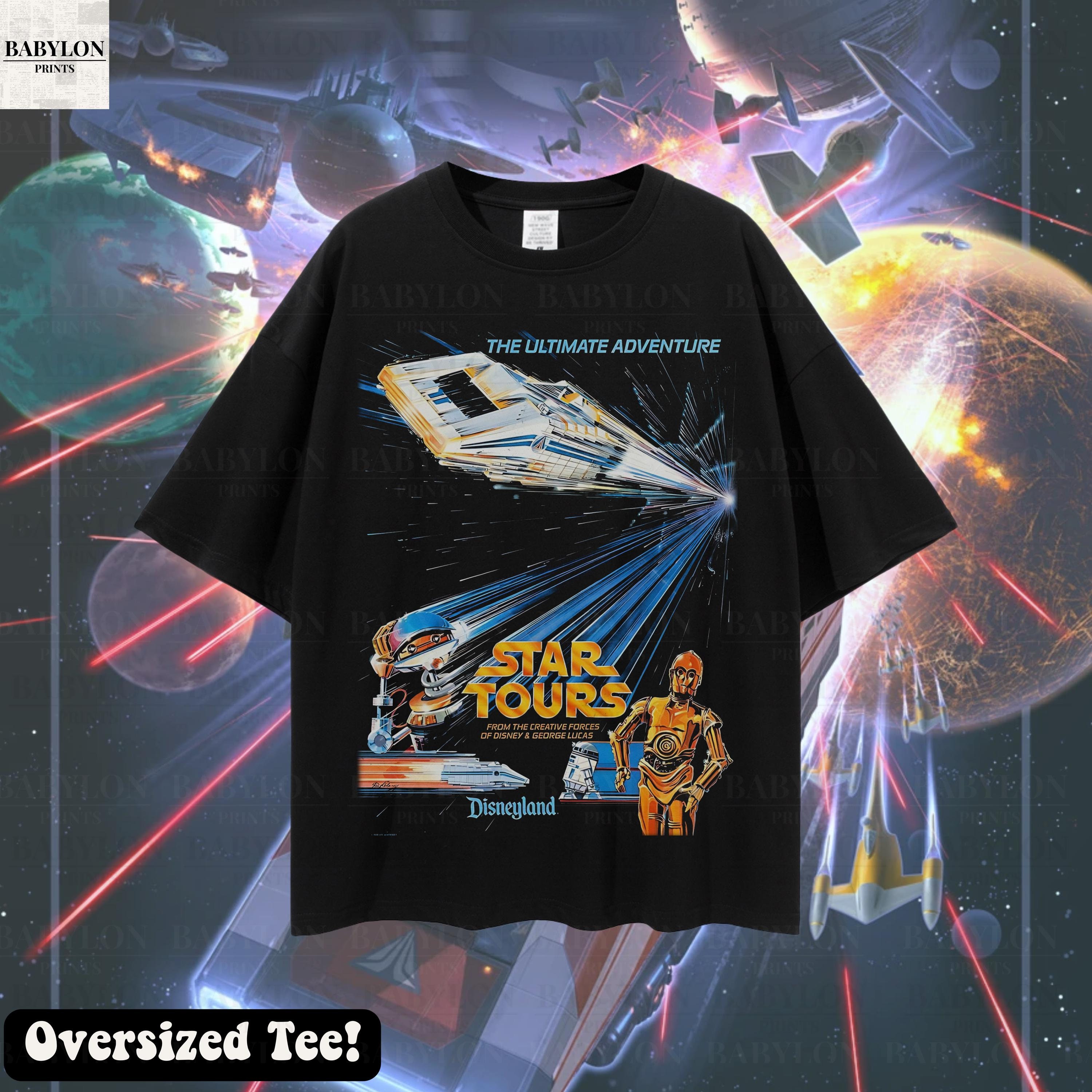 Oversized Star Tours Shirt: Star Wars Ride Shirt Disneyland Shirts