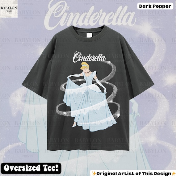 Oversized Cinderella Princess T Shirt: Disney Cinderella Shirt