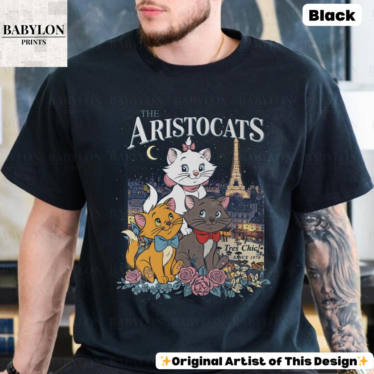 Disney Aristocats Shirt: Disney Marie Tolouse & Berlioz T-shirt