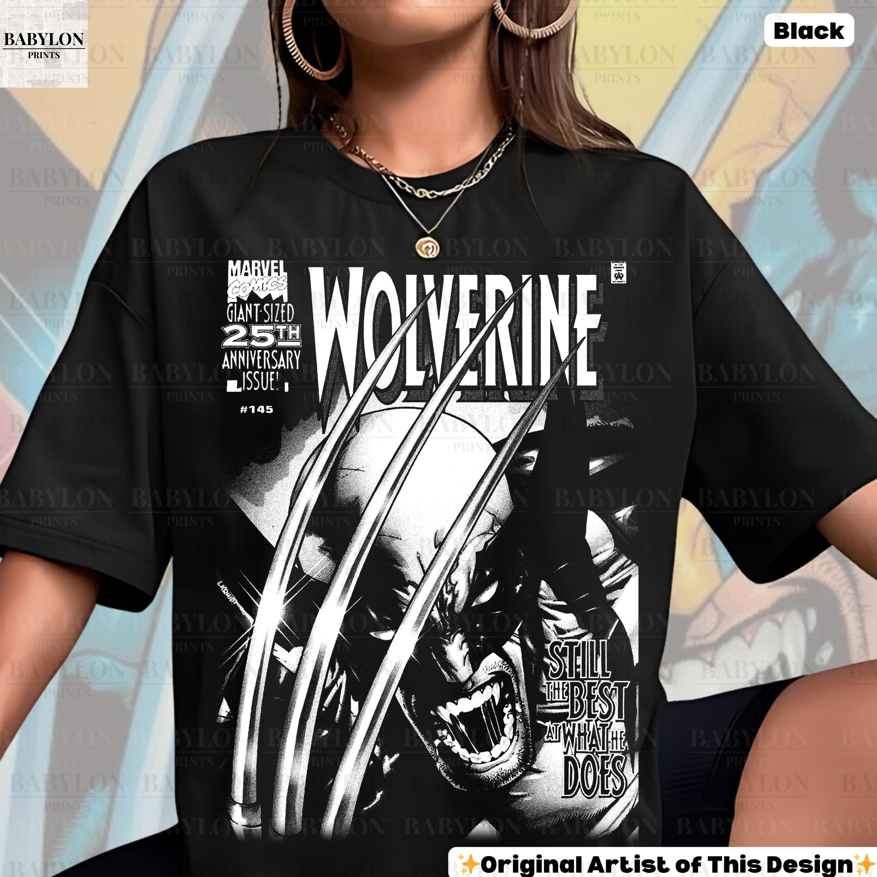 Oversized Vintage Wolverine Comic Shirt Xmen 97 Tee Retro Logan