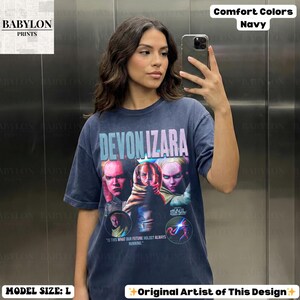 Maglietta vintage Devon Izara Maul Shadow Lord: Felpa con cappuccio Star Wars Devon Izara, Felpa Star Wars Devon Izara, Maglietta Disneyworld Clone Wars ComfortColor-Navy