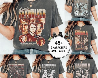 Star Wars Matching Shirts: Custom Star Wars Family Tees, Star Wars Character Shirts, Star Wars Group Shirts, Family Disney Trip Tees