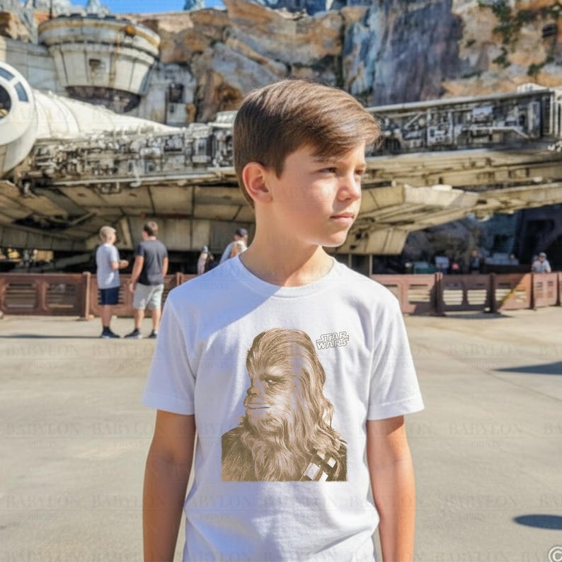 Vintage Star Wars Chewbacca T-shirt: Chewbacca Star Wars Hoodie, Star Wars Sweatshirt, Empire Strikes Back T-shirt, Disneyworld Star Wars-present bild 20