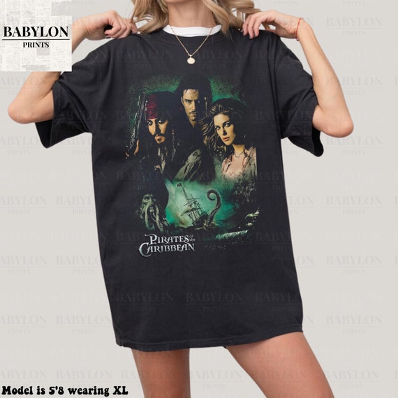 Vintage Pirates of the Caribbean T Shirt, Comfort Colors Jack