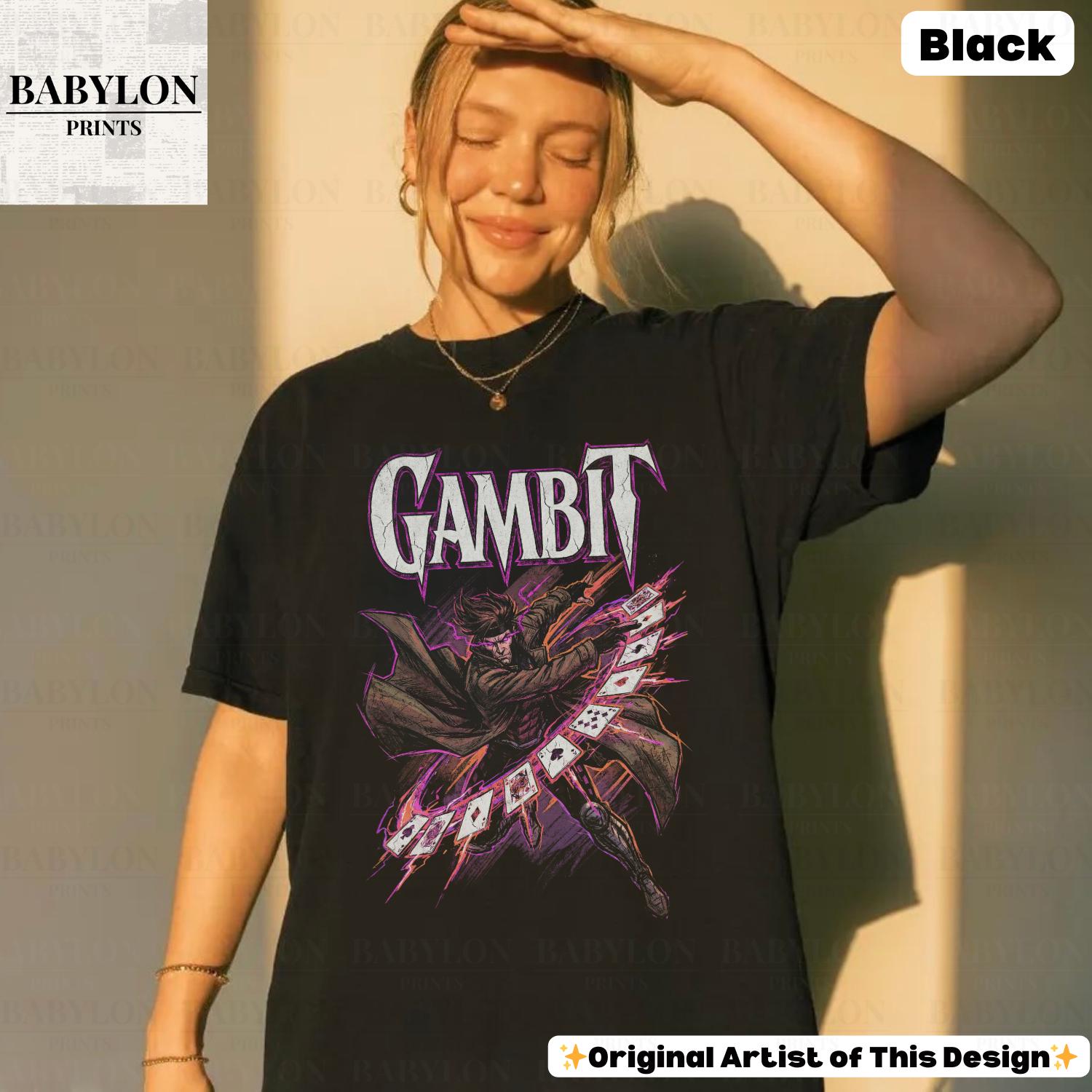 Vintage Gambit X-men Shirt: Marvel Mutant Graphic Tee, Gambit