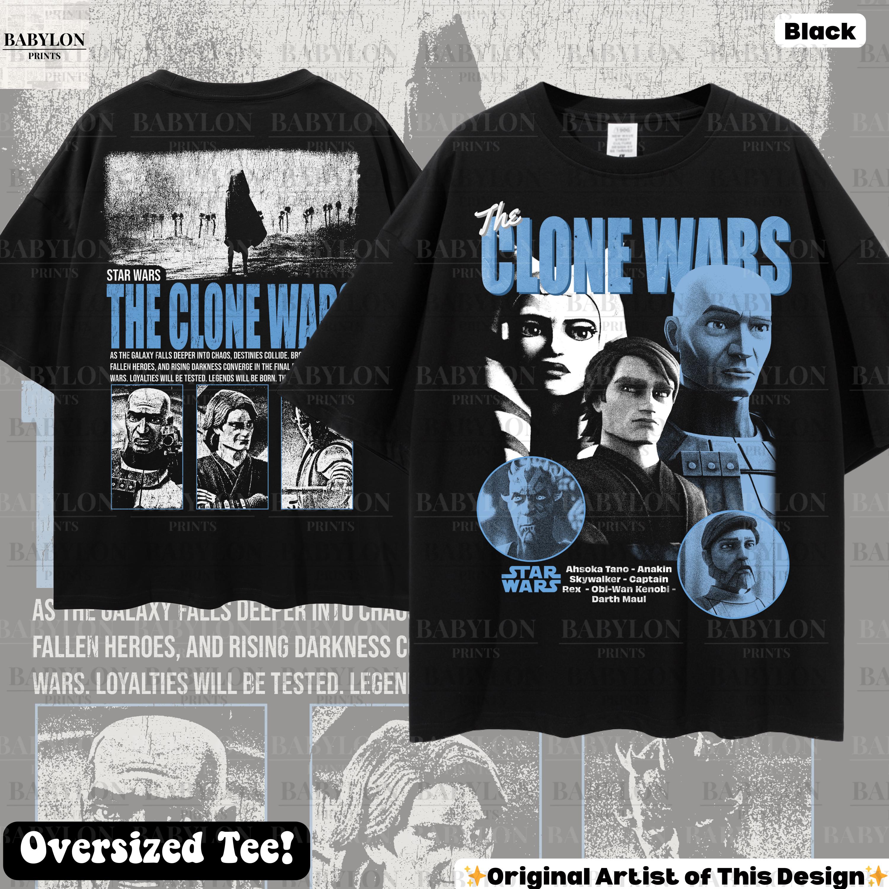 Oversized the Clone Wars Shirt Star Wars Vintage Ahsoka Tano Tee 