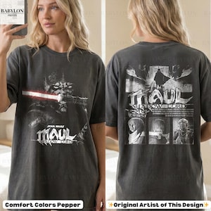 Vintage Darth Maul Shadow Lord Shirt: Star Wars Darth Maul Hoodie, Star Wars Clone Wars Tee, Maul Sweatshirt, Disneyworld Sith Lord Shirt ComfortColor-Pepper