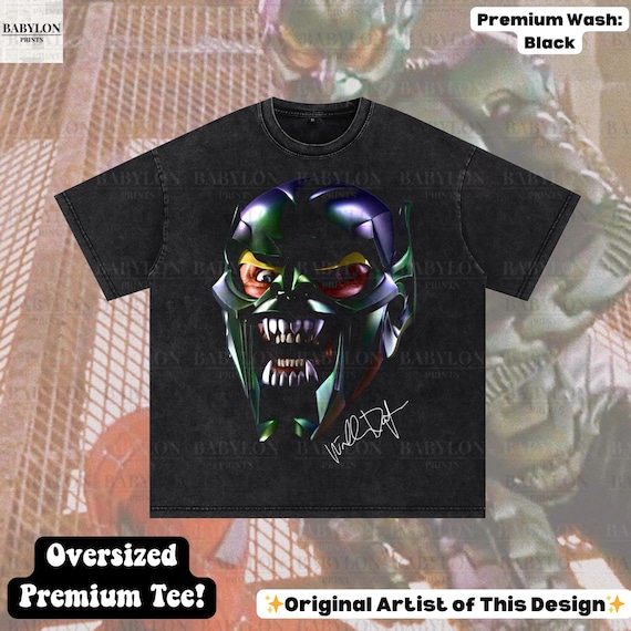Oversized Green Goblin Spiderman Shirt Green Goblin T Shirt Spider