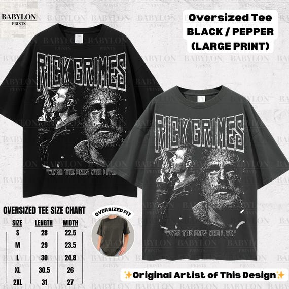 The Walking Dead Rick Grimes T Shirt the Walking Dead Gift TWD