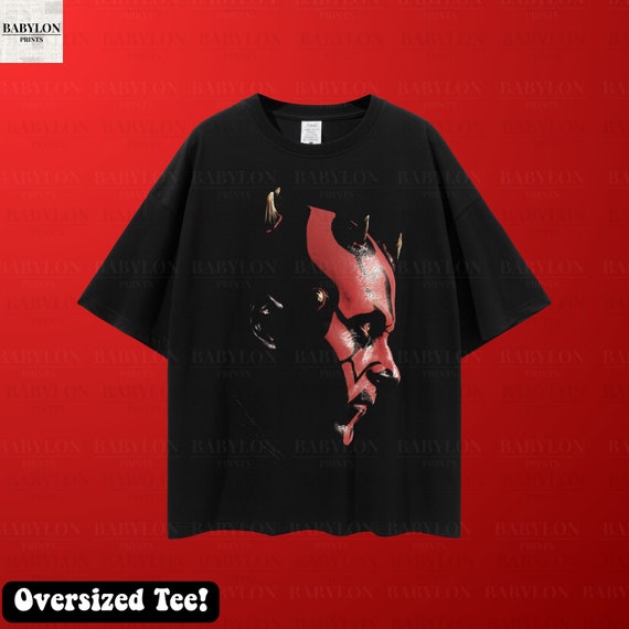 Oversized Darth Maul Shirt Star Wars Darth Maul Retro Bootleg Tee