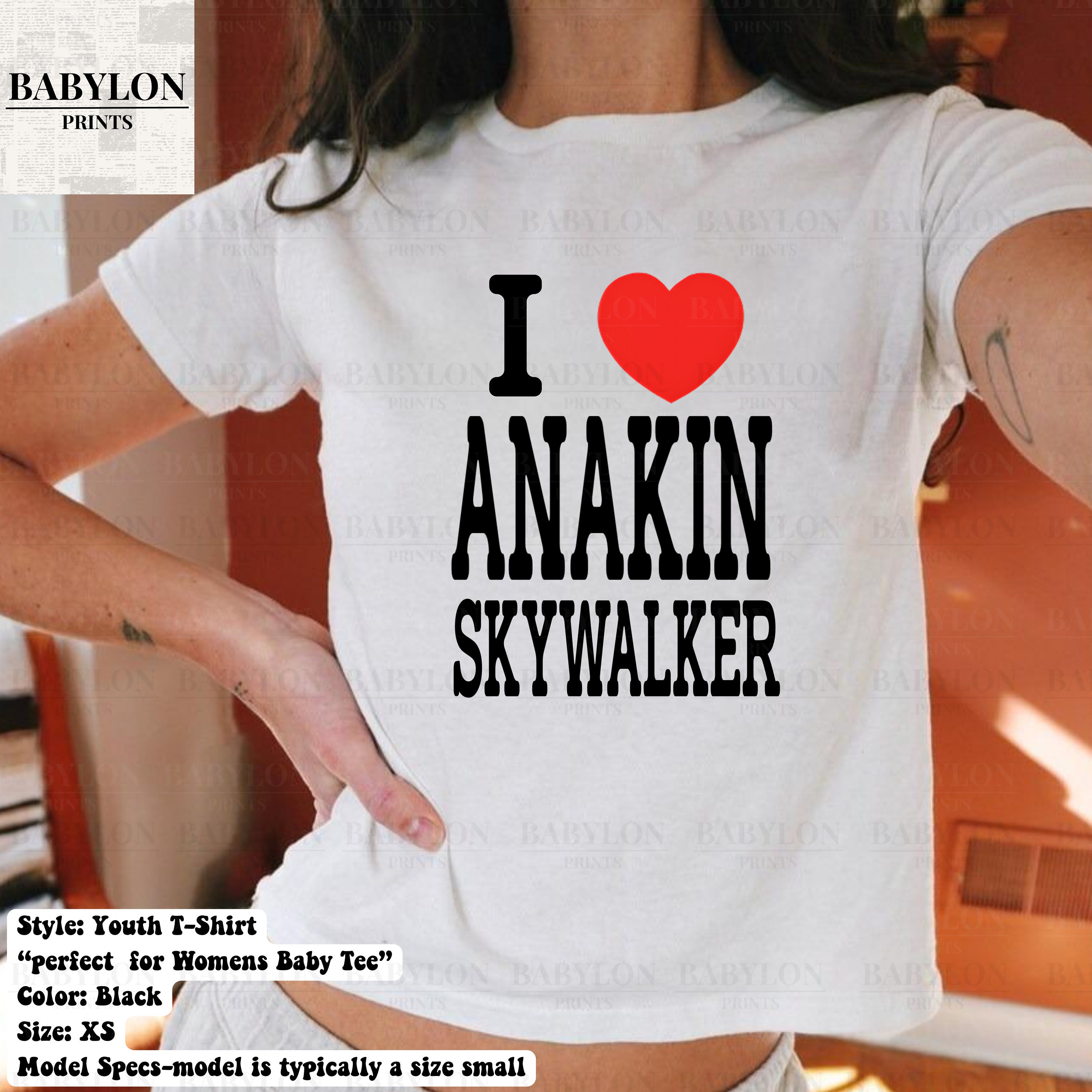 I Love Anakin Skywalker Y2K Baby Tee | Star Wars Baby Tee, Clean