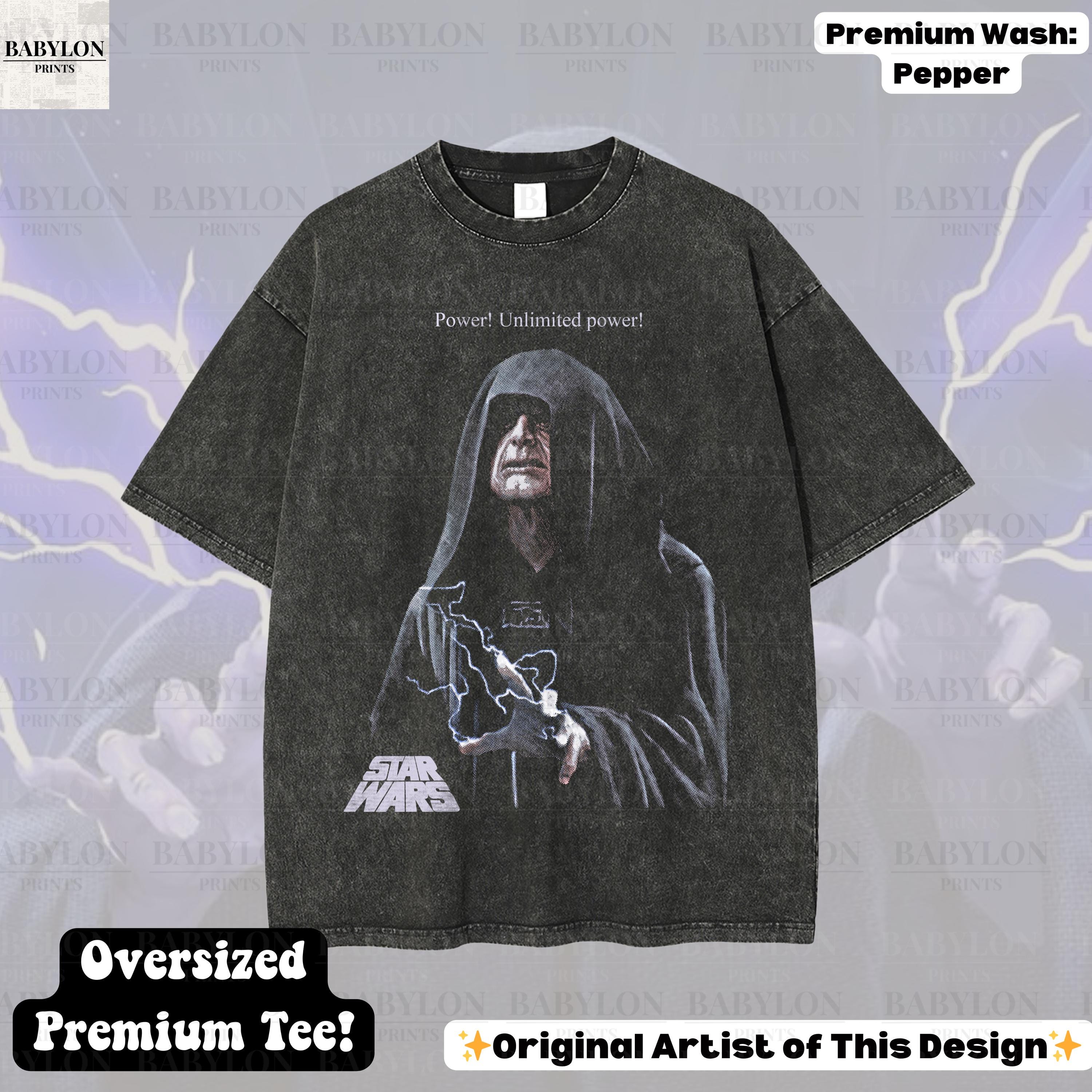Oversized Emperor Palpatine T Shirt Unlimited Power Palpatine