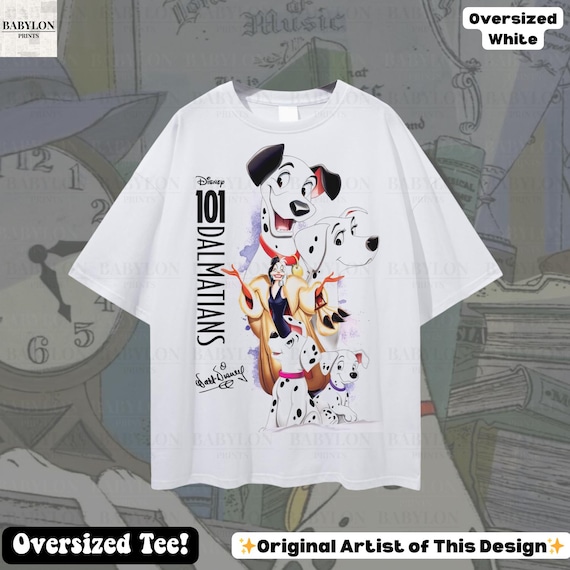 Oversized Disney 101 Dalmatians T Shirt: Disney World Shirt
