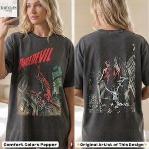 T-shirt vintage Daredevil Comic : Matt Murdock MCU Fan Gifts Chemise assortie Disneyland Chemise Marvel Comics rétro T-shirt Daredevil Born Again