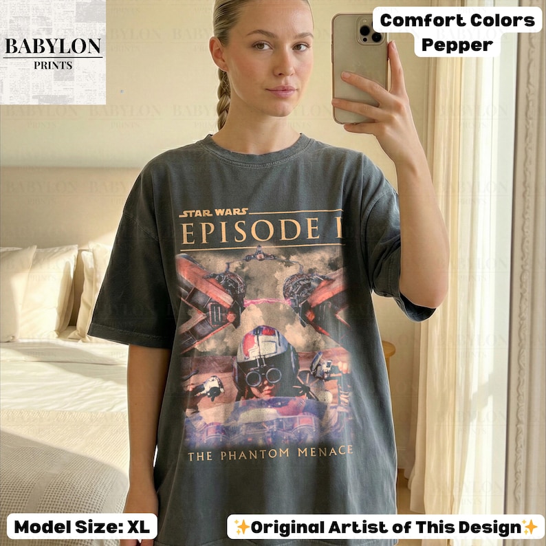 Star Wars Phantom Menace shirt, sweatshirt, hoodie, Podracing shirt, The Phantom Menace 25e jubileum Anakin Skywalker shirt, Star Wars shirt ComfortColor-Pepper