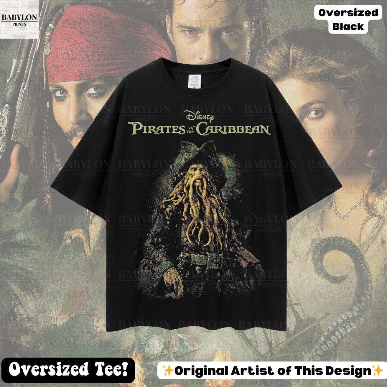 Oversized Davy Jones Pirates of the Caribbean Shirt Comfort Colors
