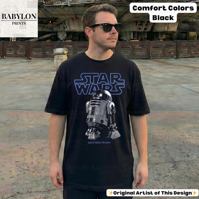 Vintage Star Wars R2D2 Shirt: Retro Star Wars Droids T-Shirt, Disney World T-Shirt, R2-D2 Hoodie, Mai der 4 Bild 20