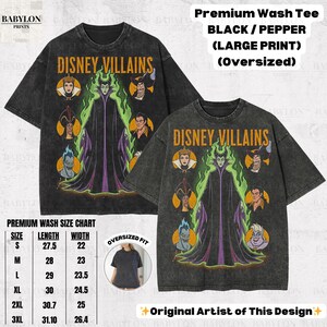 Vintage Disney Villains Shirt: Maleficent Sweatshirt, Retro Evil Queen Jafar Hades Ursula T-Shirt, Disneyworld Villain Shirt, Disney Gifts image 6