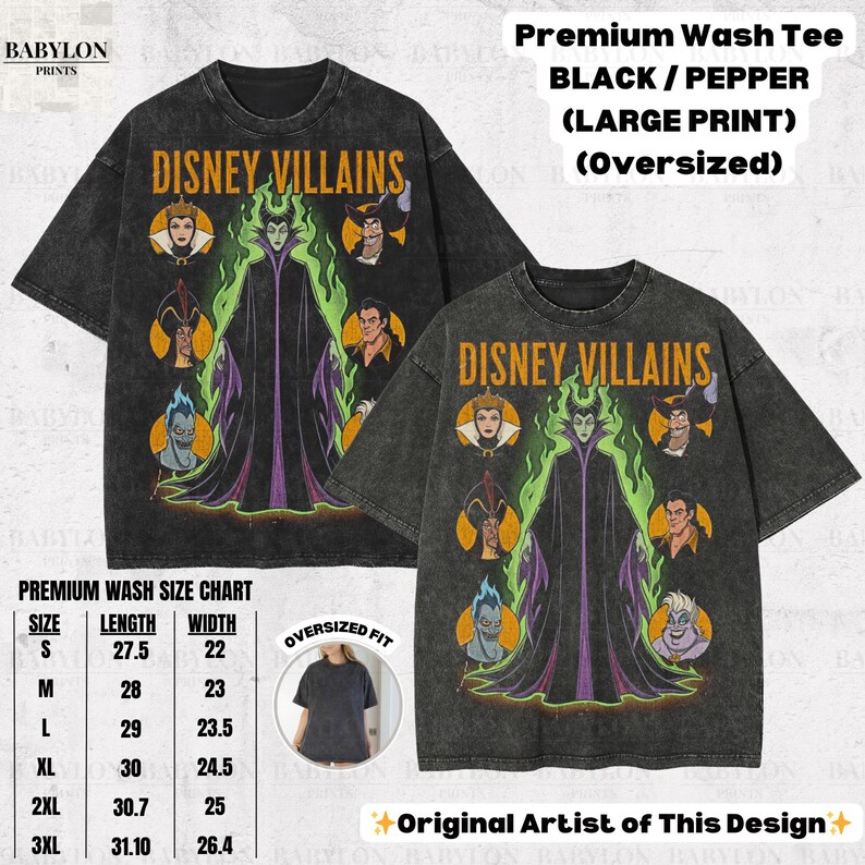Vintage Disney Villains Shirt: Maleficent Sweatshirt, Retro Evil Queen Jafar Hades Ursula T-Shirt, Disneyworld Villain Shirt, Disney Gifts image 6