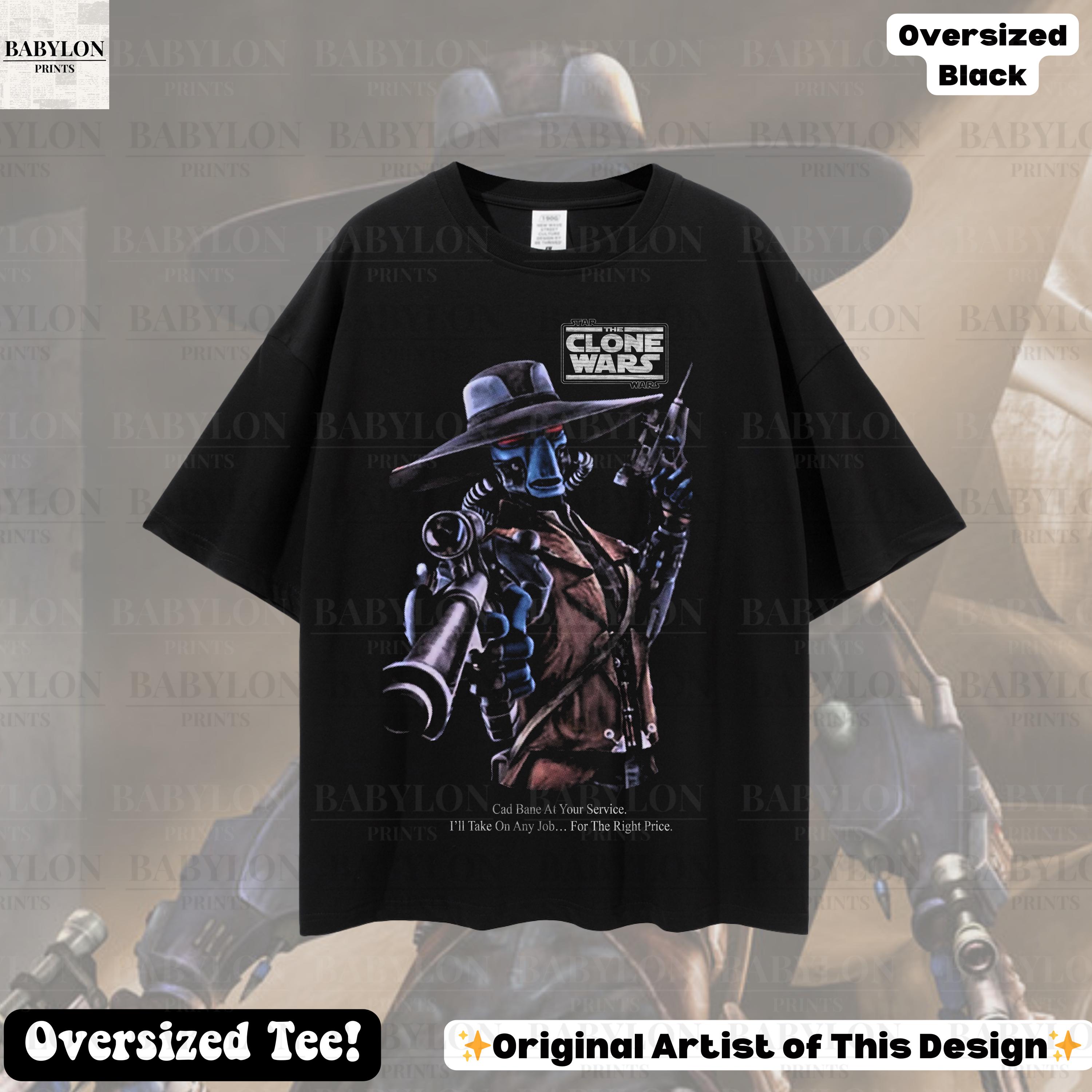 Oversized Cad Bane T Shirt Star Wars Clone Wars Shirt the Clone