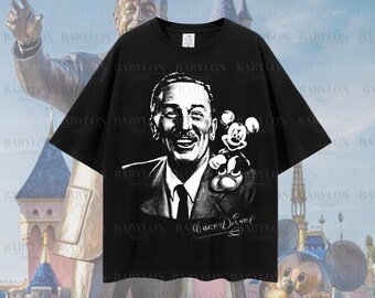 特大ウォルト・ディズニー・ポートレートTシャツ、マジックキングダムT