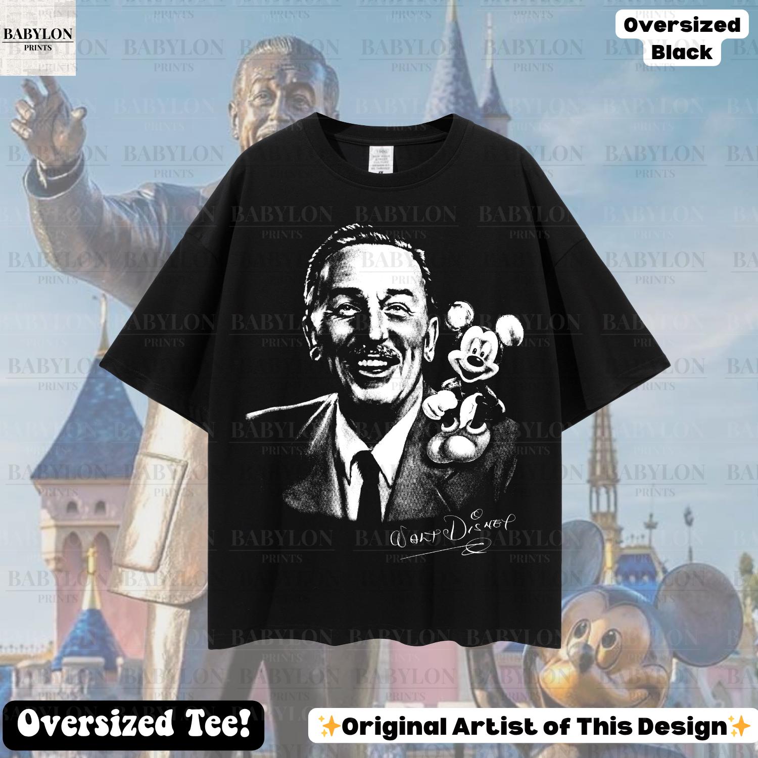特大ウォルト・ディズニー・ポートレートTシャツ、マジックキングダムT