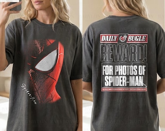 Camiseta vintage de Spider-Man, camiseta de Peter Parker, camiseta del Daily Bugle, camiseta de Tom Holland del MCU, camiseta del cómic Amazing Spiderman, regalo de Disneyland "No Way Home"