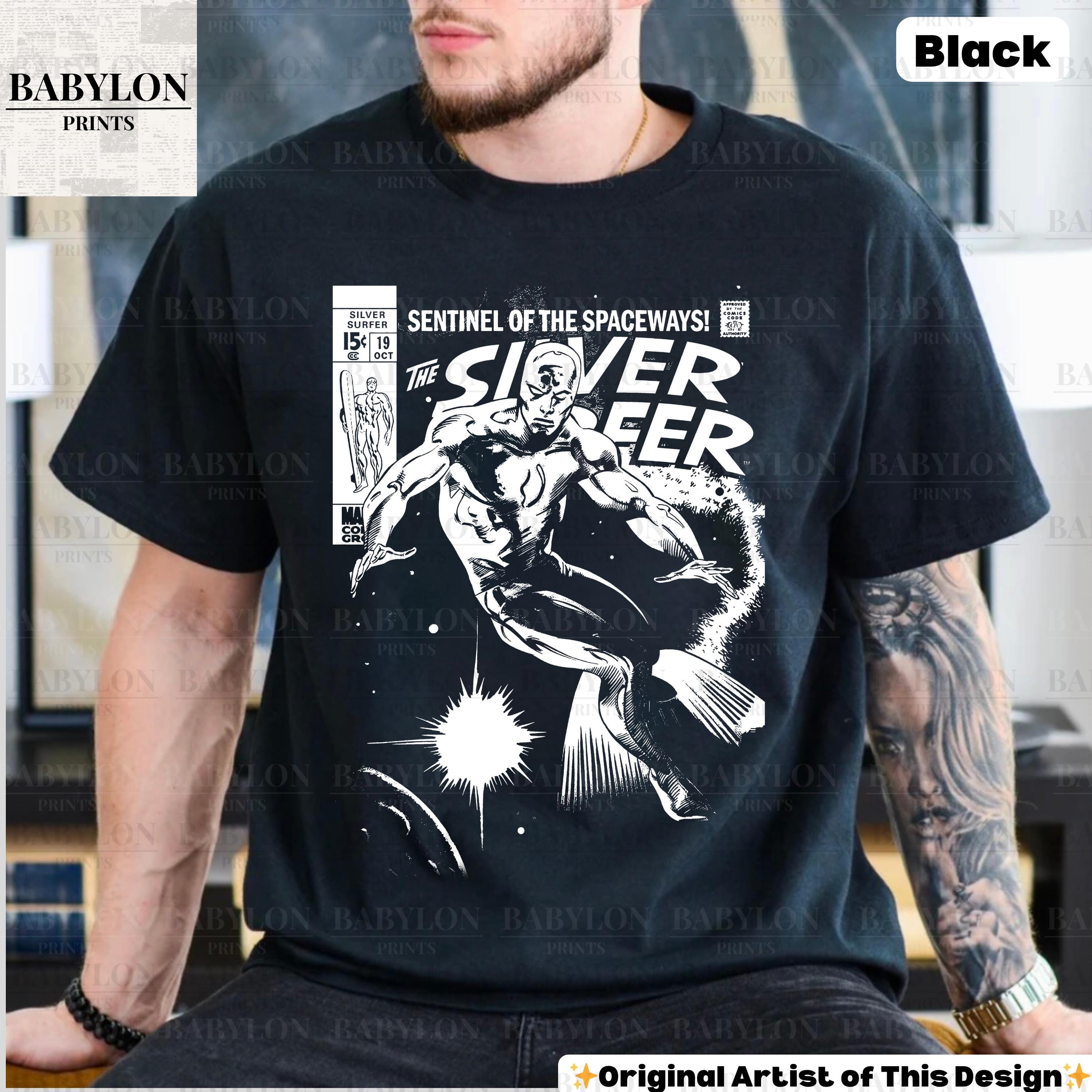 Vintage Silver Surfer Comic T Shirt Fantastic Four Comic Tee 
