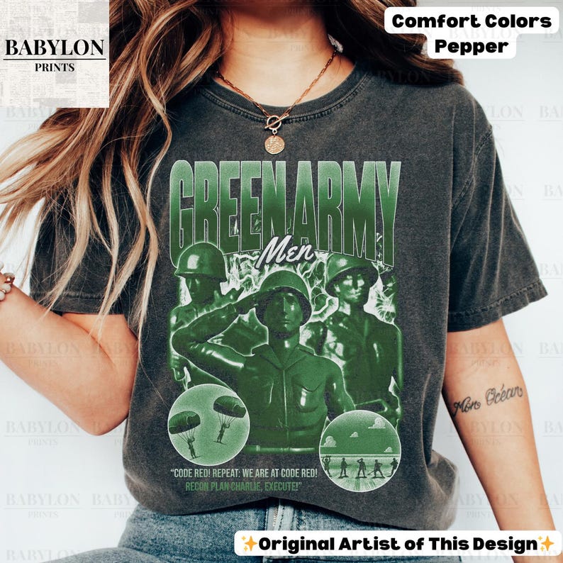 Toy Story Green Army Men T-shirt: Disneyland Toy Soldiers Shirt, Green ...