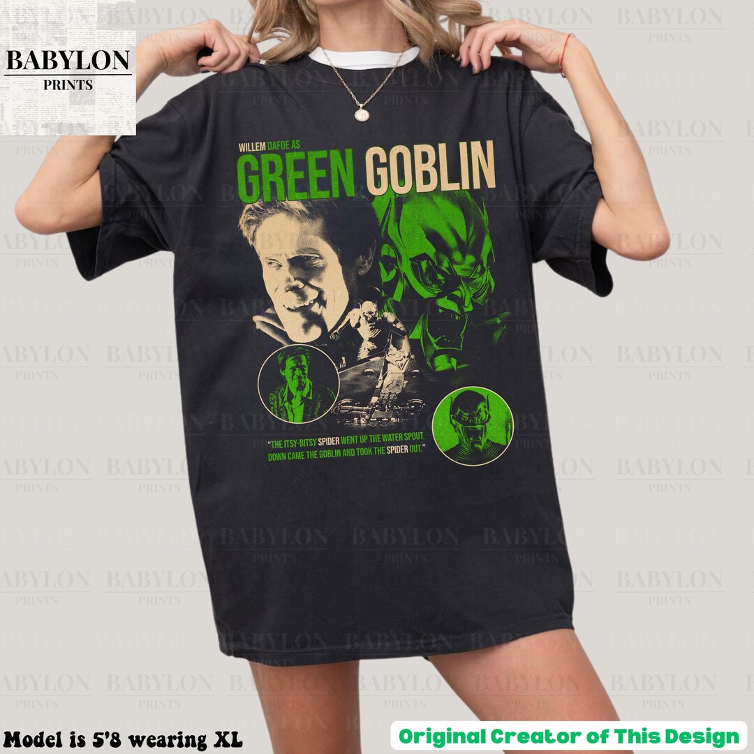 The Green Goblin Vintage Shirt Green Goblin Homage Tshirt the