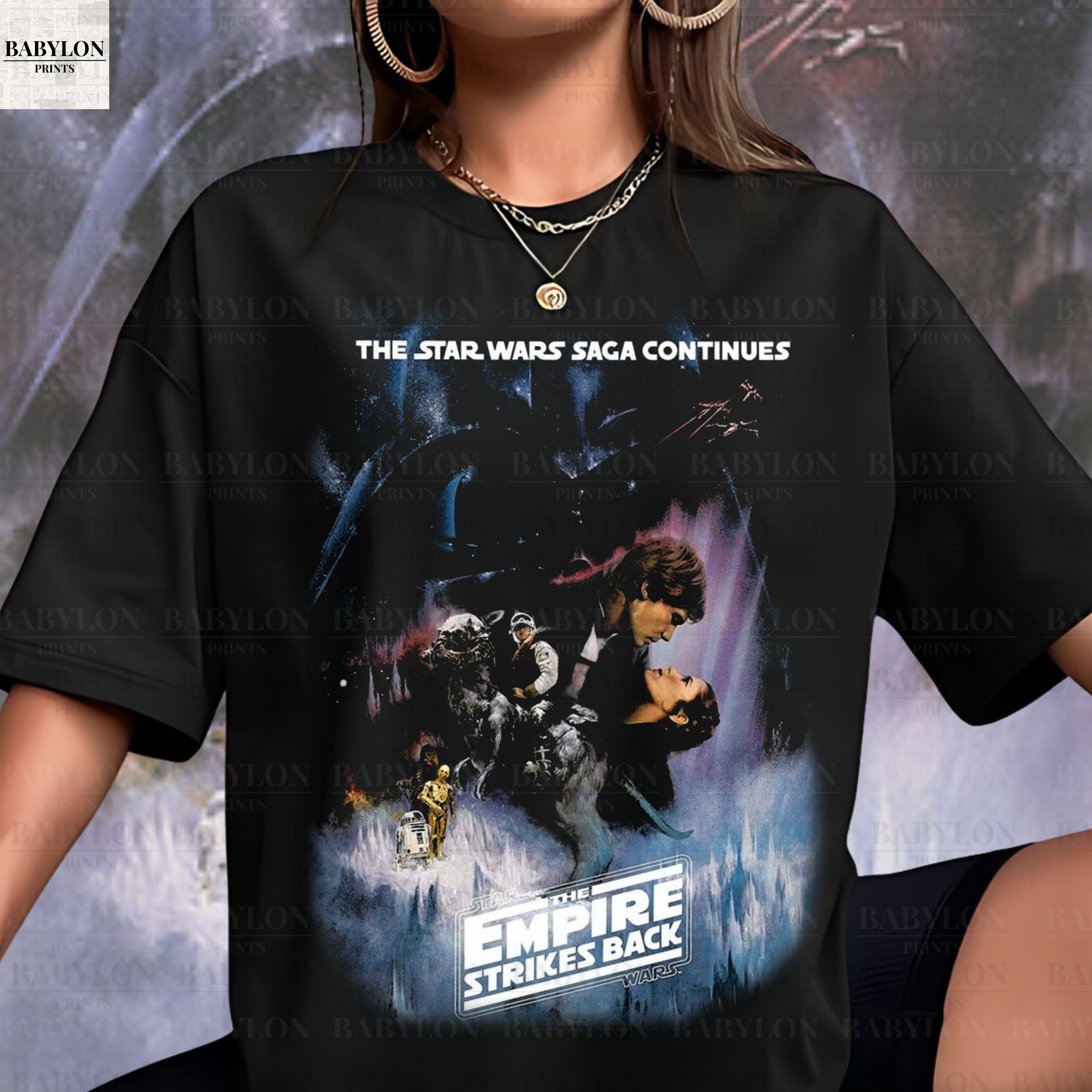 Oversized the Empire Strikes Back Shirt Vintage Star Wars Movie