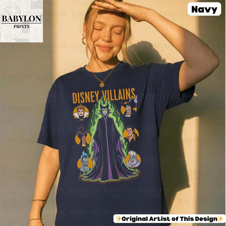 Vintage Disney Villains Shirt: Maleficent Sweatshirt, Retro Evil Queen Jafar Hades Ursula T-Shirt, Disneyworld Villain Shirt, Disney Gifts image 20