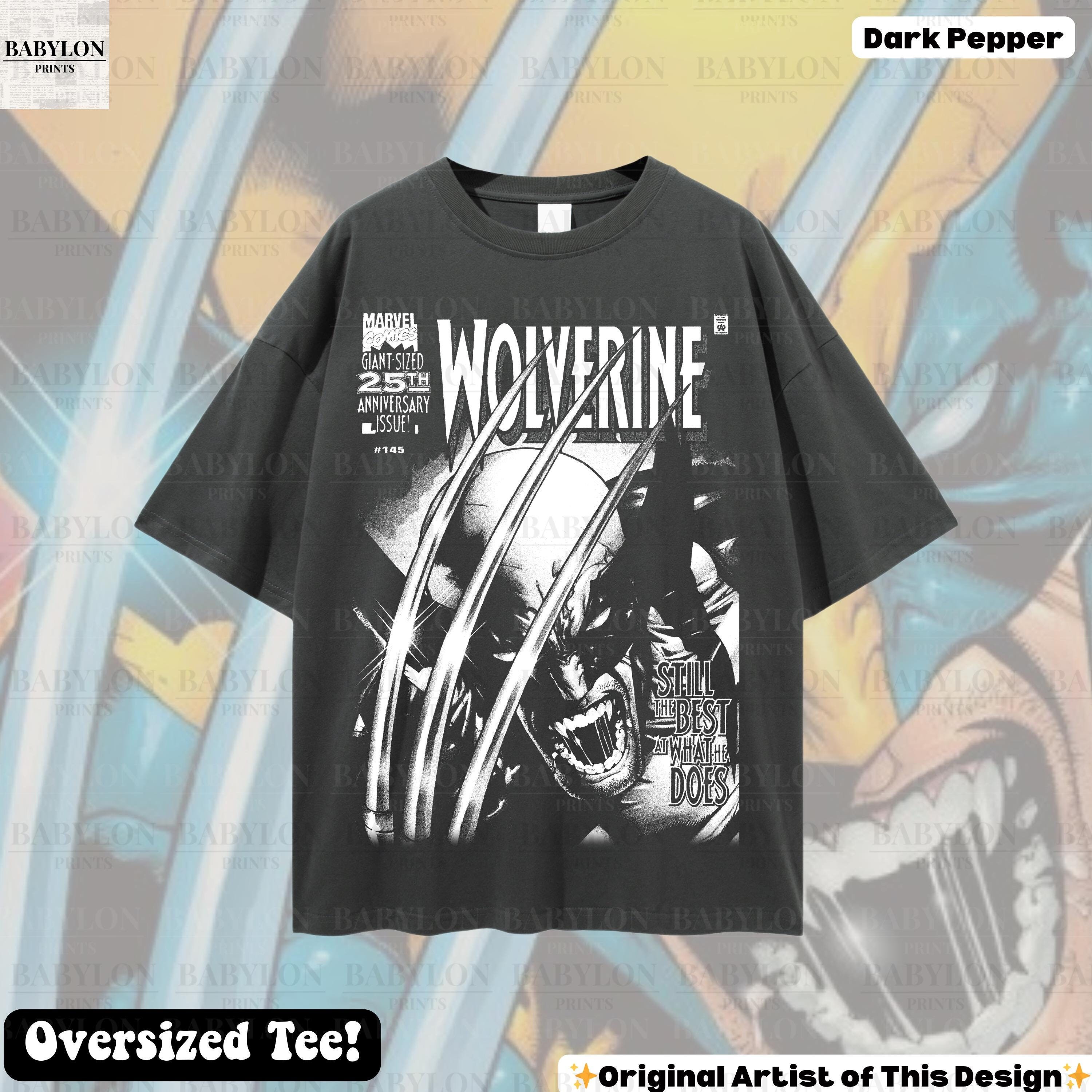 Oversized Vintage Wolverine Comic Shirt Xmen 97 tee Retro Logan Wolverine T Shirt Wolverine merch X-men Shirt Wolverine Fan Marvel Comic tee