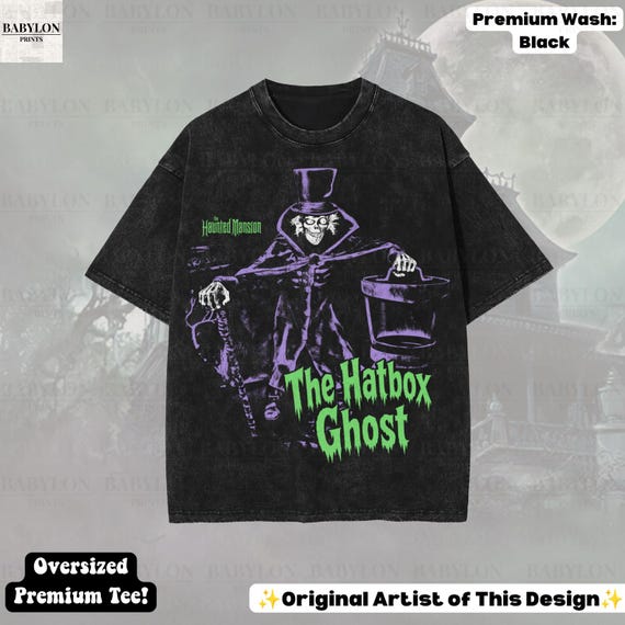 Oversized Hatbox Ghost Haunted Mansion Shirt: Disney Haunted Mansion Tee, Magic Kingdom Shirt, Halloween Disney Tee, Hitchhiking Ghosts Tee