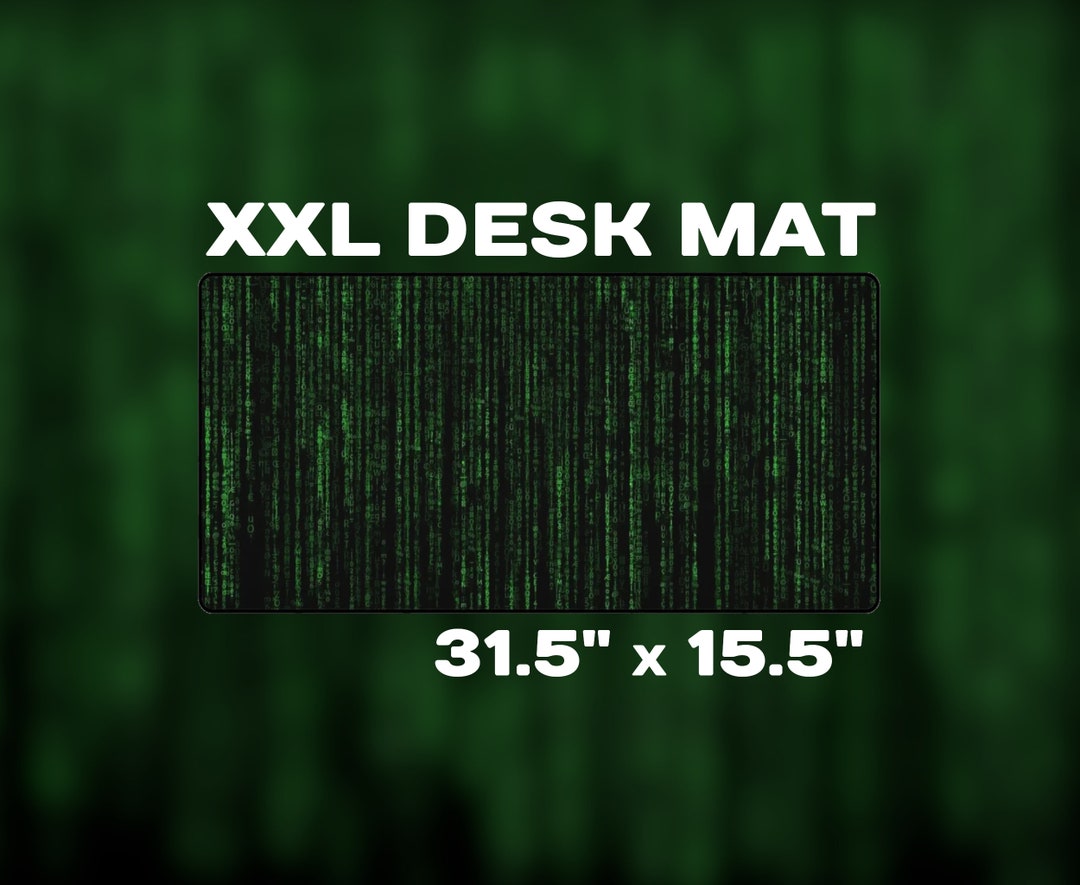 Matrix Code Mousepad XXL Desk Mat Gamer Gift Mousepad Oversized