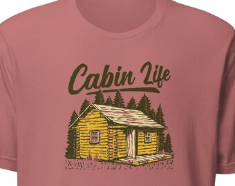 Camiseta unisex Cabin Life Getaway en la cabaña