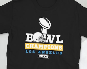 Charging Towards the Trophy - Winning Tee for Los Angeles Football Fans | Perfect Funny Shirt for a Game Day Gift