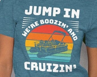 Pontoon Booze Cruise: prepárate para la fiesta con nuestra camiseta para navegar y beber