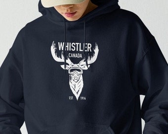 Whistler Ski / Snowboard Deer Head Goggles - Unisex Hoodie