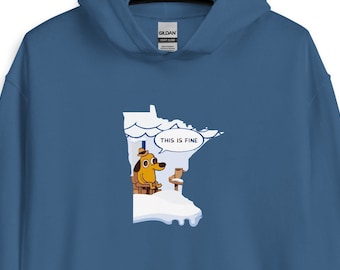 Cozy Minnesota Sweatshirt for Winter - Soft and Warm Hoodie with Fun Print - Great Gift for Anyone Living in Minnesota