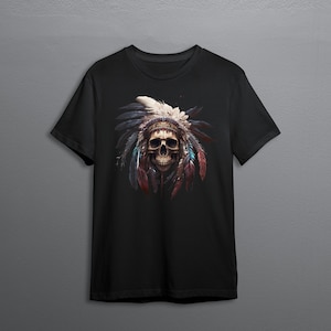 skull and feathers