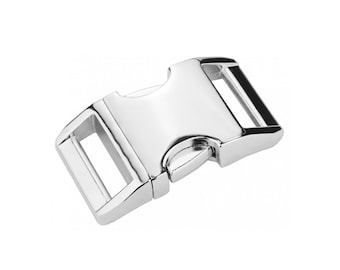 1" (25mm) Metal Buckle / Contoured Buckle / Dog Collar Hardware / Make a Dog Collar