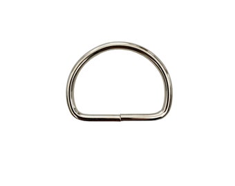 1.5" (38mm) Metal Welded D-Ring, Dog Collar Supply, Bag Making Supply, Purse Supply, Belt Hardware