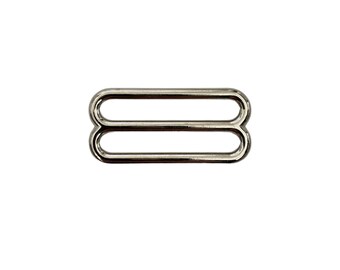 1.5" (38mm) Metal Triglide, Strap Slide Adjuster, Dog Collar Hardware, Bag Supply, Nickel Plated