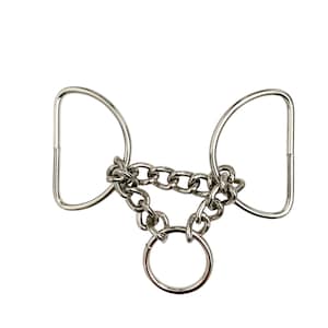 2&quot; (50mm) Martingale Chain, Half Check Chain, Metal Hardware, Martingale Dog Collar Hardware