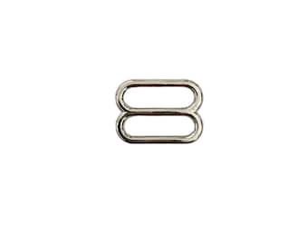 3/4" (19mm) Metal Triglide, Strap Slide Adjuster, Dog Collar, Bag, Nickel Plated