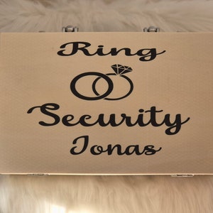 Security Koffer/ Ring Koffer/Hochzeit/ Ringe, Kinder, Sonnenbrille, Ringträger, Security Set, Ring Sicherheitsbox, Bild 7