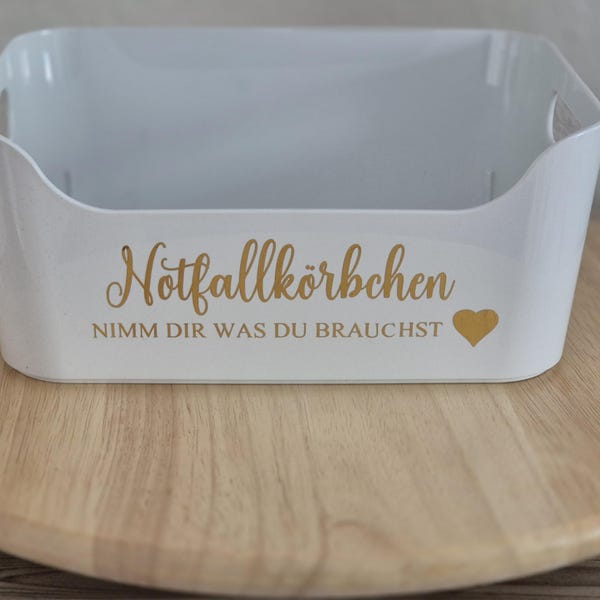 Emergency basket stickers, lettering, emergency box, emergency kit, wedding decoration, DIY stickers