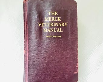 Merck Veterinary Guide 3rd Edition 1967-Rare Vintage Veterinarian’s Guideline