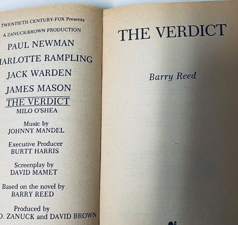 The Verrdict Paperback by Barry Reed 2nd Edition 1983 Good Etsy